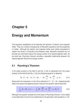 Chapter 5 Energy and Momentum