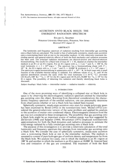 1973Apj. . .180. .5315 the Astrophysical Journal, 180:531-546