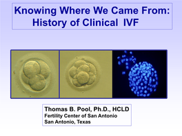 History of Clinical IVF