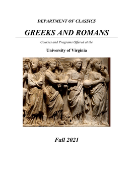 Greeks and Romans.Mlc