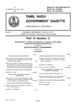 Tamil Nadu Government Gazette