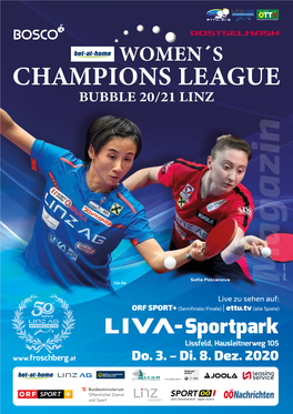 Programmheft Womens Champions League Linz.Pdf