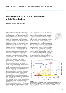 Application of Synchrotron Radiation Especially in the X-Ray Range For
