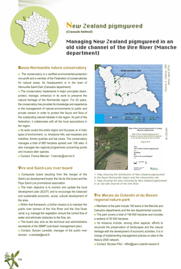 Managing New Zealand Pigmyweed in an Old Side Channel of the Vire River (Manche Department)