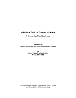 A Federal Brief on Dartmouth North