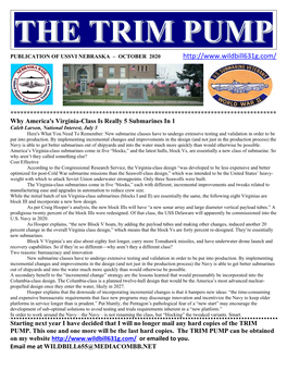 The Trim Pump Publication of Ussvi Nebraska – October 2020