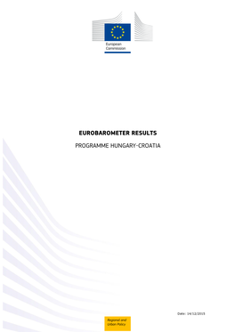 Eurobarometer Results Programme Hungary-Croatia