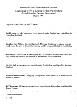 JUDGMENT of the COURT of FIRST INSTANCE (Second Chamber, Extended Composition) 25 June 1998 *