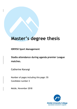 Master's Degree Thesis