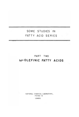 Co-Olefinic Fatty Acids