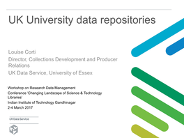 Case Studies of RDM Implementation in UK Universities