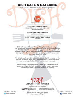 Dish Café & Catering