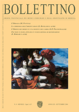 ORDINE PROVINCIALE DEI MEDICI CHIRURGHI E DEGLI ODONTOIATRI DI MODENA Ordinemedicimodena.It