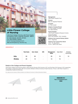 Litt of N Little Flower College of Nursing