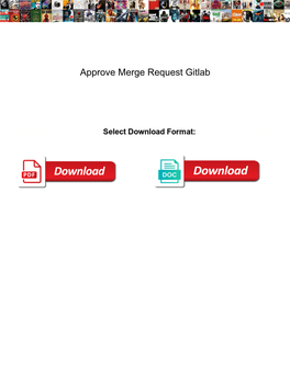Approve Merge Request Gitlab