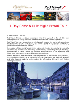 1-Day Rome & Mille Miglia Ferrari Tour