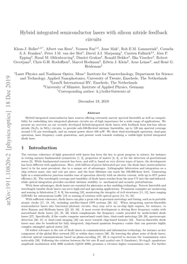 Arxiv:1911.10820V2 [Physics.Optics] 18 Dec 2019