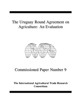 The Uruguay Round Agreement on Agriculture: an Evaluation