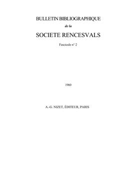 Societe Rencesvals