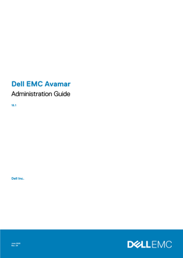 Dell EMC Avamar Administration Guide
