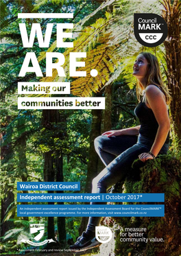 Independent Assessment Report | October 2017* Wairoa District Council
