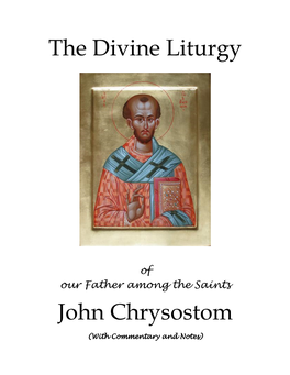 The Divine Liturgy John Chrysostom