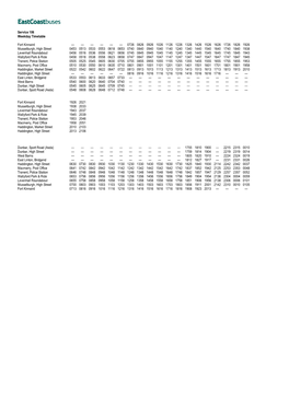 Service 106 Weekday Timetable Fort Kinnaird