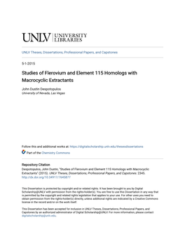 Studies of Flerovium and Element 115 Homologs with Macrocyclic Extractants