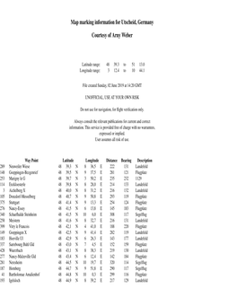 Map Marking Information for Utscheid, Germany Courtesy of Arny Weber