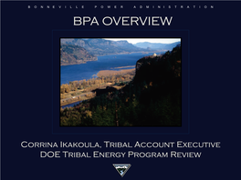 Bonneville Power Administration Overview