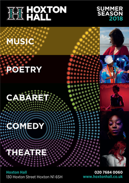 Poetry Music Cabaret Comedy Theatre