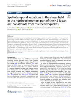 Spatiotemporal Variations in the Stress Field In