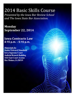 Monday September 22, 2014 Iowa Contracts
