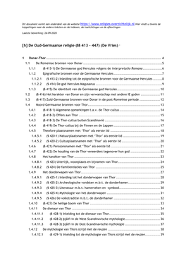 De Oud-Germaanse Religie (§§ 413 – 447) (De Vries) 1