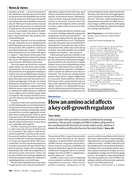 How an Amino Acid Affects a Key Cell-Growth Regulator