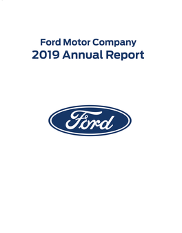 Ford's 2019 Annual Report