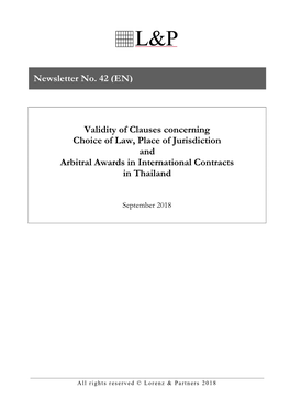 N042 Validity of Clauses in International