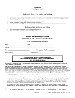 Liability Waiver