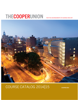 Thecooperunion for the Advancement of Science and Art