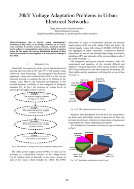 20Kv Voltage Adaptation Problems in Urban Electrical Networks