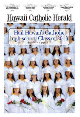 Hail Hawaii's Catholic High School Class of 2013
