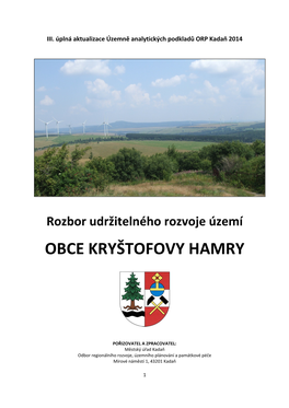 RUR Obce Kryštofovy Hamry