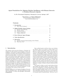 Agent Foundations for Aligning Machine Intelligence with Human Interests: a Technical Research Agenda