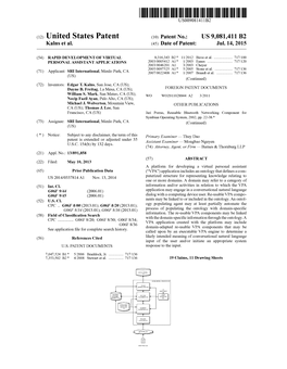 (12) United States Patent (10) Patent No.: US 9,081,411 B2 Kalns Et Al