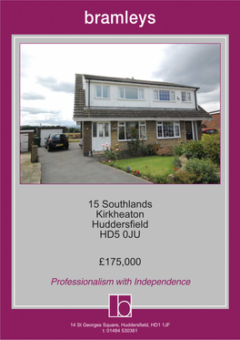 15 Southlands Kirkheaton Huddersfield HD5 0JU £175,000