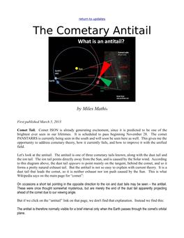 The Cometary Antitail