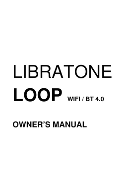 Owner's Manual