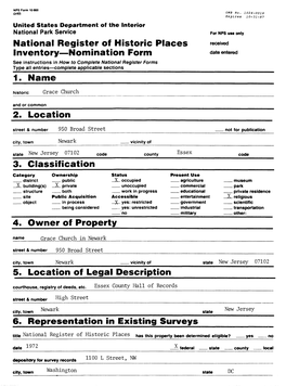 National Register of Historic Places Inventory—Nomination Form 1