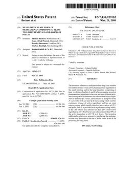 (12) United States Patent (10) Patent No.: US 7438,929 B2 Beckert Et Al