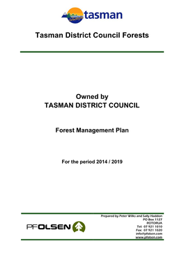 Tasman District Council Forests